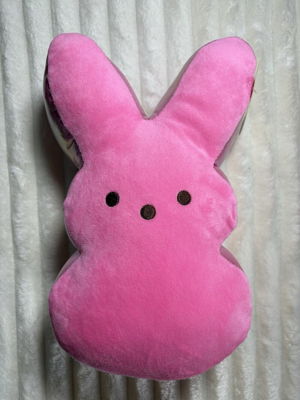 Peeps Bunny Pink Plushie 11" Stuffed Animal New With Tags